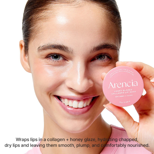 Arencia Honey Glazed Collagen Lip Mask Korean lip treatment for hydration and smooth soft lips UAE