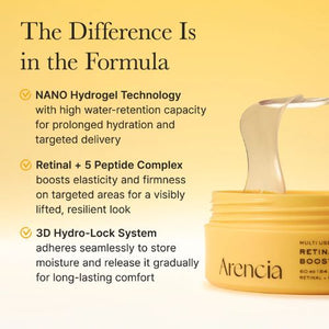 Arencia Retinal Boosting Eye Mask hydrogel patches for under eyes UAE