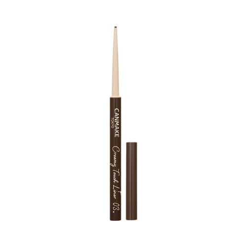 “Canmake Creamy Touch Liner 03 Dark Brown close-up view”