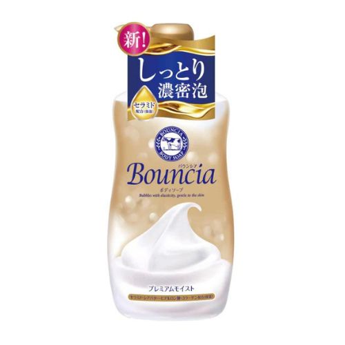 Cow Brand Soap Bouncia Body Soap Premium Moist 460ml