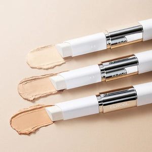 ELROEL Blanc Cover Stick V – Korean color-adaptive foundation stick with built-in brush | Portable makeup for dewy skin in Dubai UAE