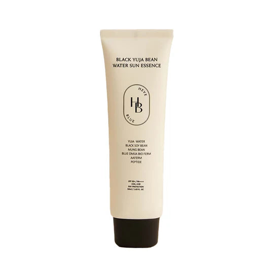 Heveblue Black Yuja Bean Water Sun Essence SPF50+ – Lightweight Korean SPF in Dubai
Non-greasy Yuja & Black Bean Korean Sunscreen for Oily Skin
Heveblue Broad-Spectrum SPF for Sensitive Skin – UAE Skincare
Korean Sunscreen with No White Cast – Heveblue Sun Essence
