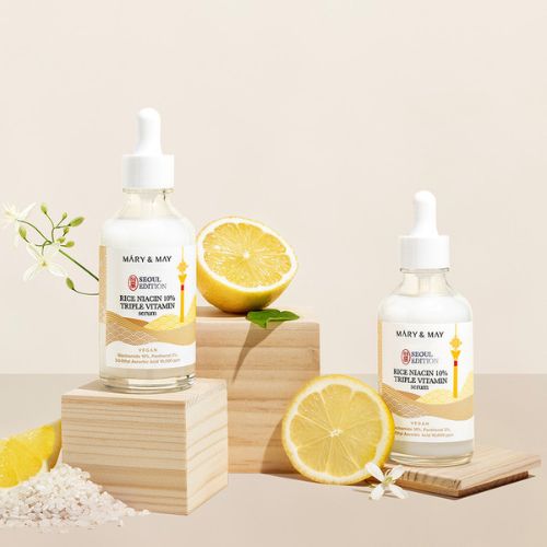 مصل الفيتامينات الثلاثية من Mary&May Rice Niacin 10% إصدار سيول 80 مل