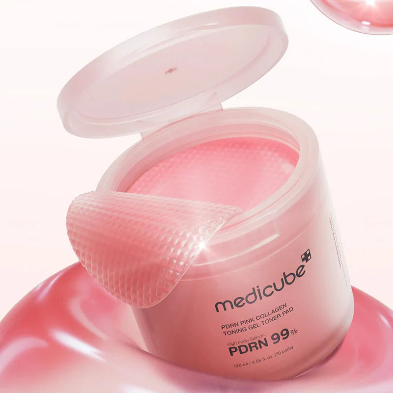 Korean collagen toner pad with PDRN for elasticity and bright skin Dubai