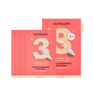 Numbuzin No. 3 Pore Softening Sheet Mask – refining mask with fermented extracts and pore-tightening complex,Pore care sheet mask for bumpy and textured skin – with Galactomyces, Bifida, and tingle-pore complex,Pore tightening sheet mask in Dubai – Numbuzin No. 3 mask for enlarged pores and uneven texture