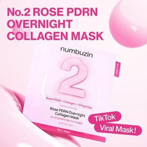 Numbuzin No. 2 Rose PDRN Overnight Collagen Sleeping Mask Dubai