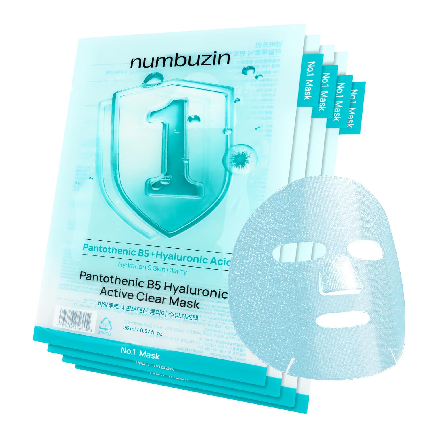 Numbuzin B5 Sheet Mask hydrating calming skincare UAE