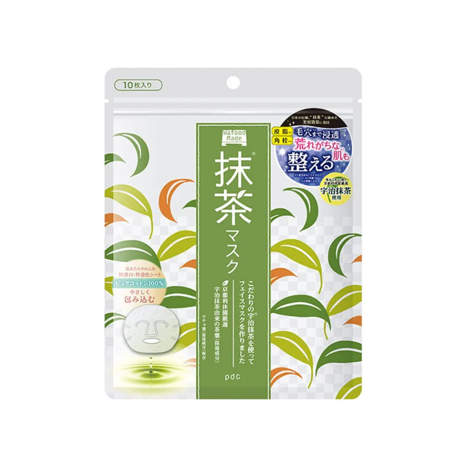 pdc Wafood Made Matcha Sheet Mask 10pcs