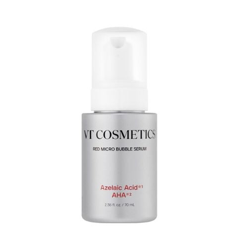 VT Cosmetics AZ AHA Red Micro Bubble Serum azelaic acid AHA texture smoothing Korean serum Dubai UAE