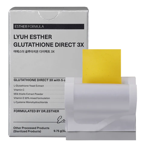 Esther Formula Glutathione Direct Film Halal 3x – Korean skin whitening & liver health supplement in Dubai UAE