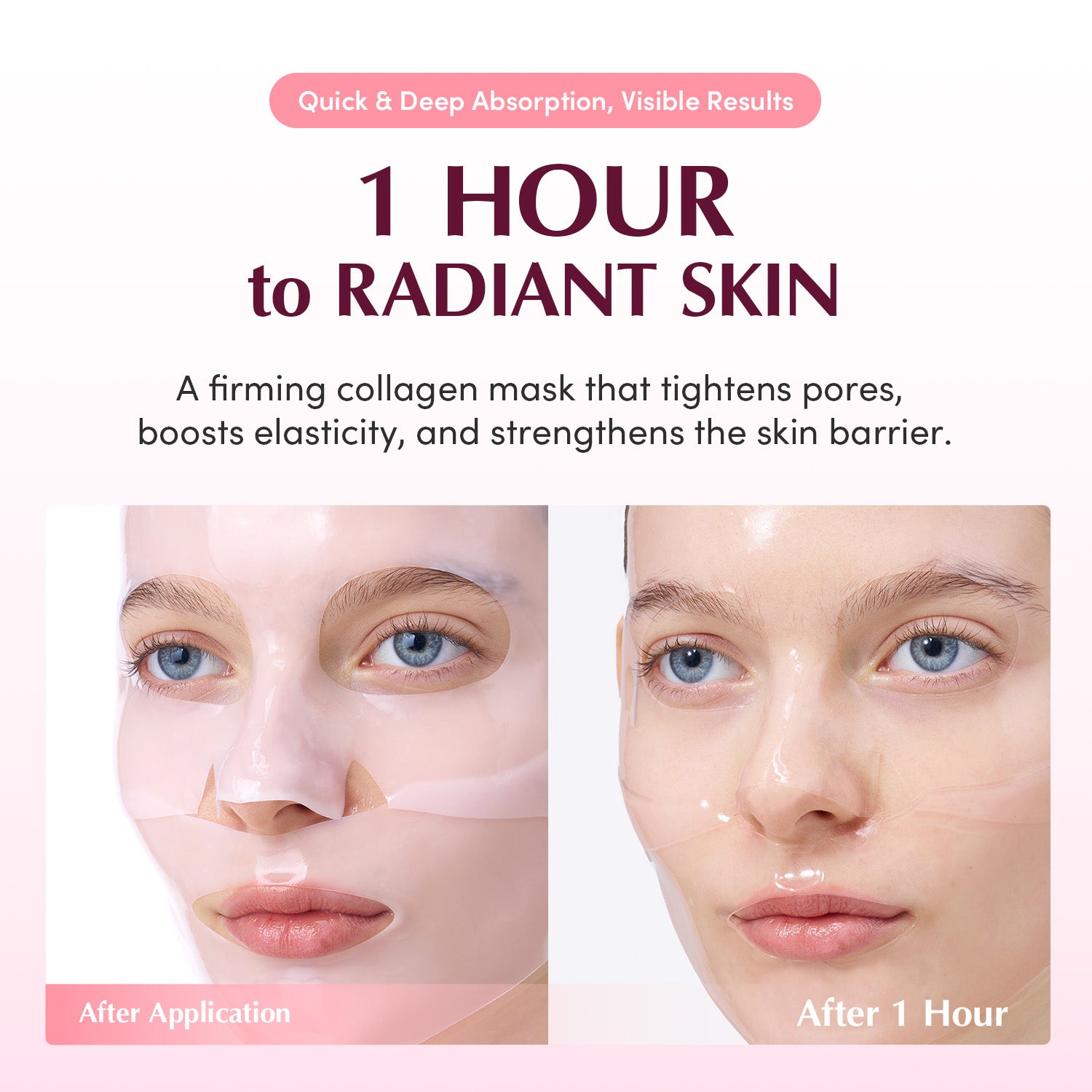 EQQUALBERRY Collagen Pore Tight Up Hydrogel Mask 4pcs.