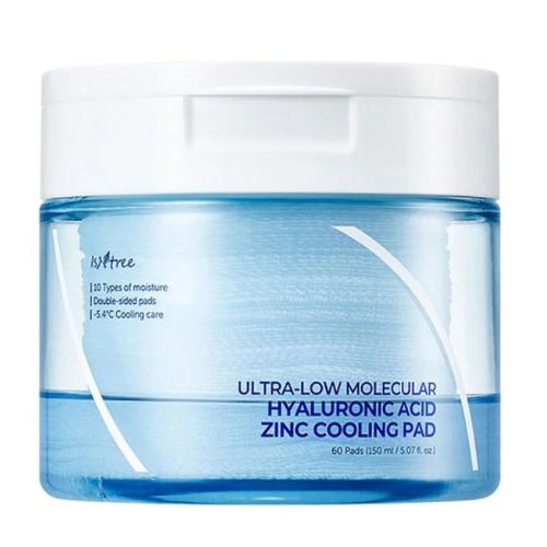 وسادة تبريد Isntree Ultra Low Molecular Hyaluronic Acid Zinc 60 وسادة 