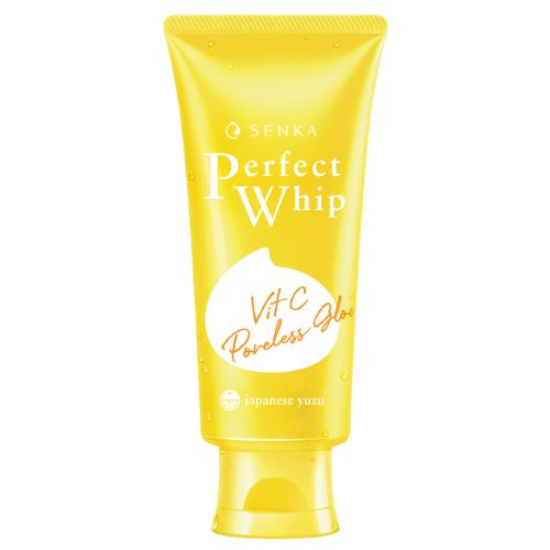 Senka Perfect Whip Yuzu Vit C Powerless Glow Face Wash 100g