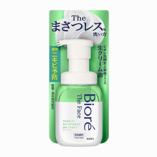 Biore The Face Foam Facial Cleanser Acne Care 200ml