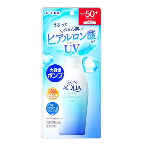 Rohto Mentholatum Skin Aqua Super Moisture Gel Pump 140g - crescitebeauty.com