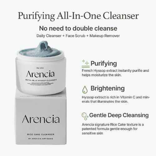 Arencia Blue Hyssop Cleanser 120g