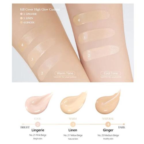 Clio Kill Cover High Glow Cushion Set - 3 Colors