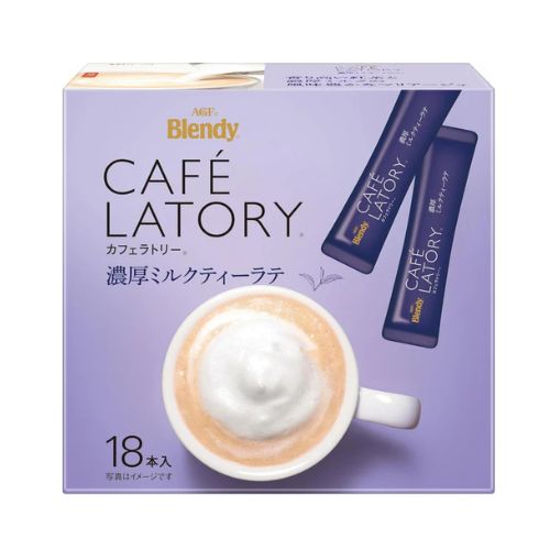 AGF Blendy Cafe Latory Rich Royal Milk Tea Cafe Latte 18 Sticks