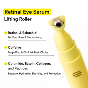 Abib Retinal Eye Serum Lifting Roller Korean eye serum with caffeine and ceramide for smooth under eye UAE