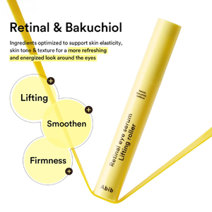 Abib Retinal Eye Serum Lifting Roller Korean eye serum with caffeine and ceramide for smooth under eye UAE