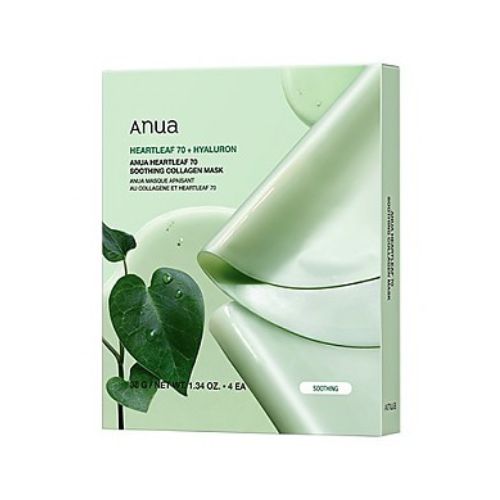 Anua Heartleaf 70 Soothing Collagen Mask 4pcs