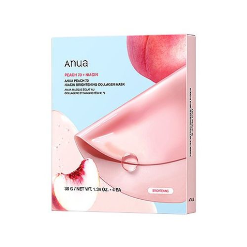 Anua Peach 70 Niacin Brightening Collagen Mask 4pcs