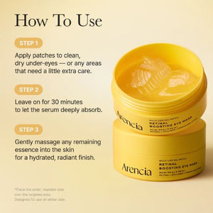 Arencia Retinal Boosting Eye Mask hydrogel patches for under eyes UAE