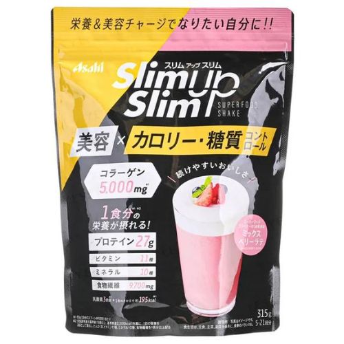 Asahi Slim Up Smoothie with Collagen and Lactic Acid 315g