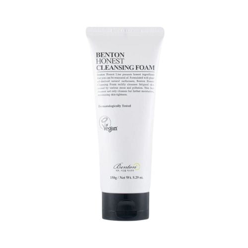 Benton Honest Cleansing Foam gentle vegan Korean facial cleanser for hydrated skin Dubai UAE