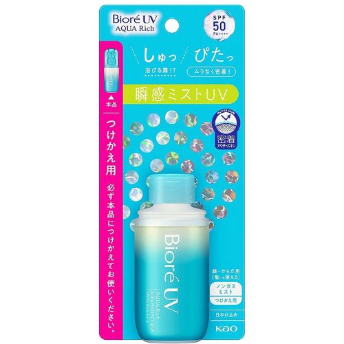 Biore UV Aqua Rich Aqua Protect Mist Spf50 Refill 60ml