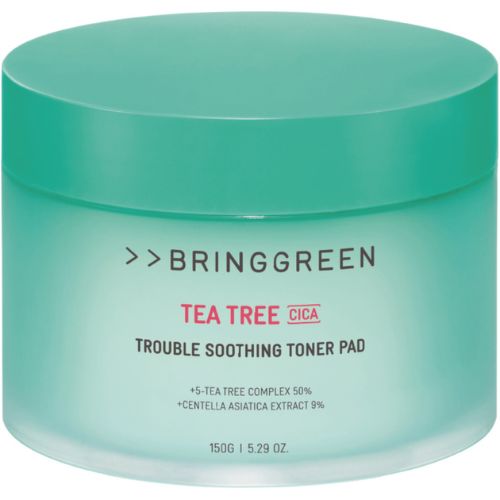 Bring Green Tea Tree Cica Trouble Soothing Toner Pad