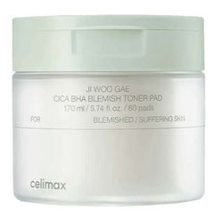 Celimax Ji Woo Gae Cica BHA Blemish Toner Pad 60pads