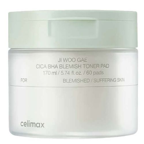 Celimax Ji Woo Gae Cica BHA Blemish Toner Pad 60pads