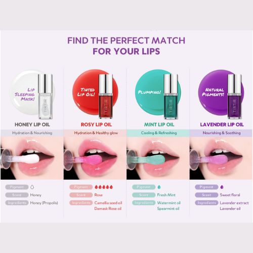 TirTir My Glow Lip Oil 5.7ml - 4 Shades