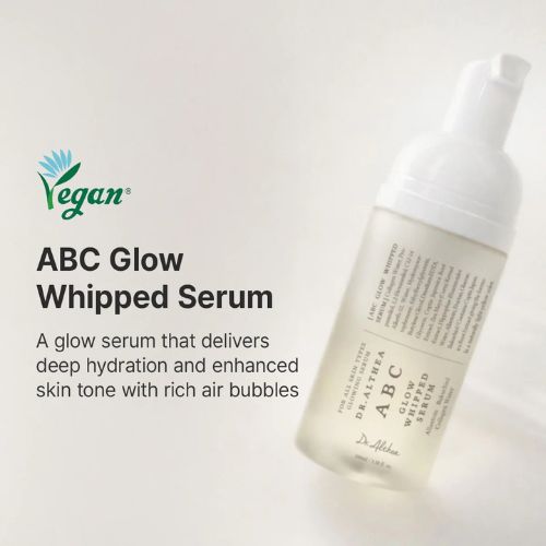 Dr. Althea ABC Glow Whipped Serum foam to water