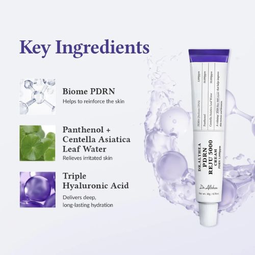 Dr. Althea Reju 5000 Cream Vegan PDRN Repair Cream hydrating Korean skincare for stressed skin Dubai UAE