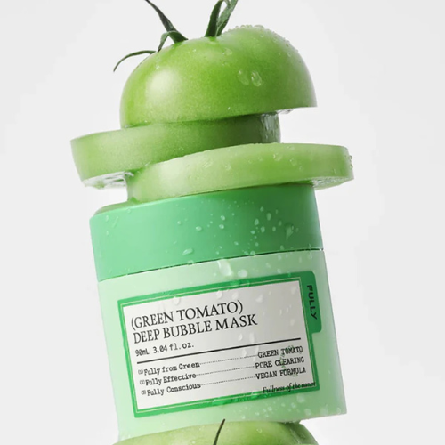 FULLY Green Tomato Deep Bubble Mask Korean skincare