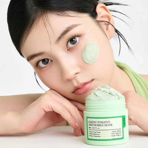 FULLY Green Tomato Deep Bubble Mask Korean skincare