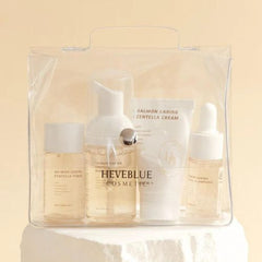 Heveblue Salmon Caring Centella Travel Kit Bag Set UAE
Korean Skincare Travel Set with Salmon Extract and Centella
Heveblue Sensitive Skin Kit – Best Korean Travel Skincare Dubai
Heveblue Skincare Gift Set with PDRN and Centella – Crescite Beauty
