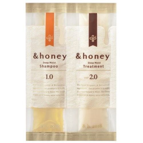 &Honey Deep Moist  Shampoo & Hair Treatment Trial Pack 10g