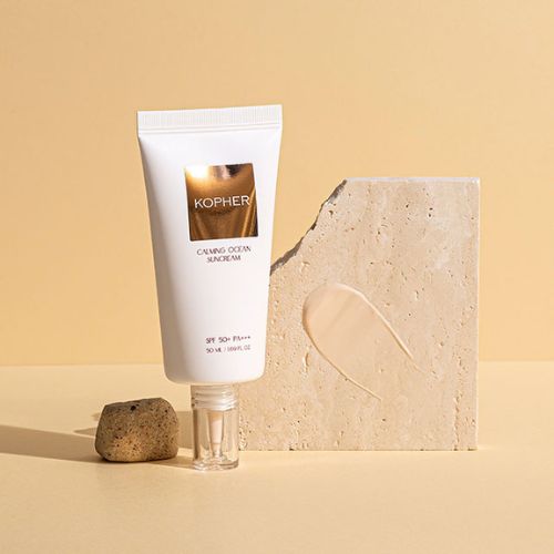 Kopher Korean sunscreen for sensitive skin with Centella Asiatica and glacial water