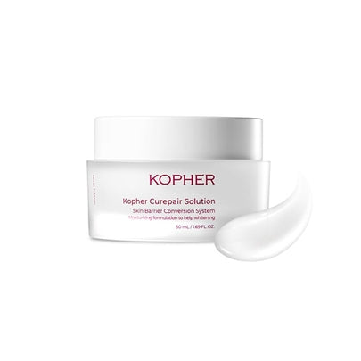 Kopher Curepair Solution 50ml – Brightening EGF Cream for Sensitive Skin
Korean Cream with Melazero V2 & Growth Factors – Best Skincare for Hyperpigmentation UAE
Lightweight Glow-Film Moisturizer with Chamomile & Green Tea – Kopher Dubai
Kopher Cream for Uneven Skin Tone and Melanin Control – Available at Crescite Beauty UAE