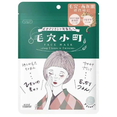 Kose Cosmeport Clear Turn Pore Komachi Mask 7pcs 160ml