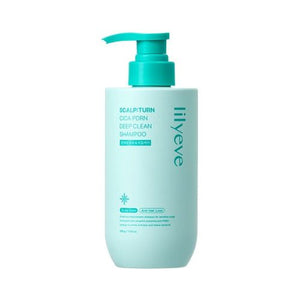 Lilyeve Cica PDRN deep clean scalp shampoo bottle
Korean dandruff control shampoo for sensitive scalp
Scalp care shampoo with spearmint refreshing scent