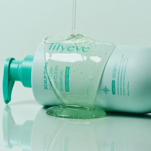 Lilyeve Cica PDRN deep clean scalp shampoo bottle
Korean dandruff control shampoo for sensitive scalp
Scalp care shampoo with spearmint refreshing scent