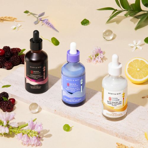 مصل الفيتامينات الثلاثية من Mary&amp;May Rice Niacin 10% إصدار سيول 80 مل 