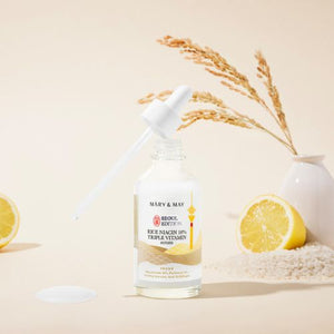 مصل الفيتامينات الثلاثية من Mary&amp;May Rice Niacin 10% إصدار سيول 80 مل 