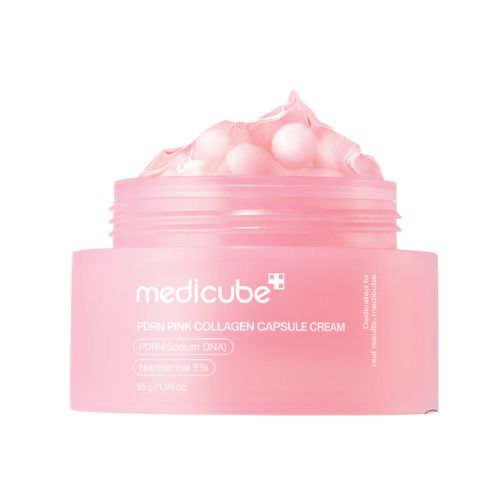 Medicube PDRN Pink Collagen Capsule Cream Korean firming and brightening cream in Dubai UAE