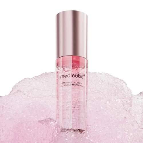 Medicube PDRN Pink Collagen Glow Jelly Mist Serum hydrating collagen jelly mist Korean skincare Dubai UAE