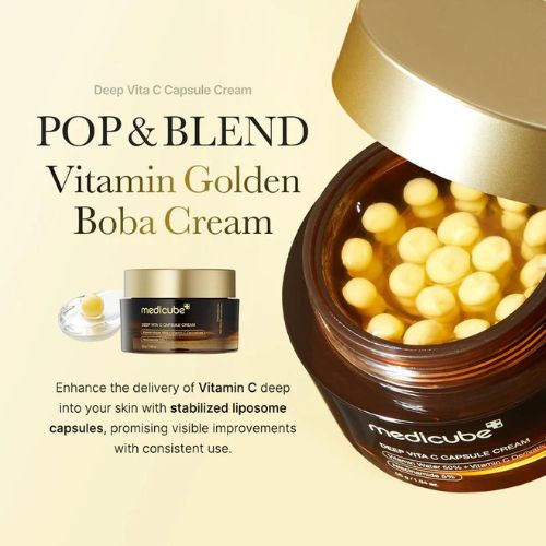 Vitamin C dual-texture cream with niacinamide and sea buckthorn for radiant skin UAE